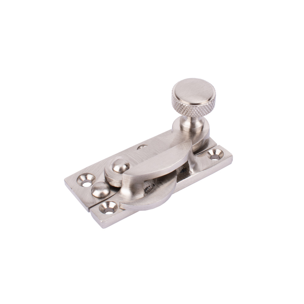 Sash Heritage Claw Fastener with Knurled Knob (Non Locking) - Satin Nickel